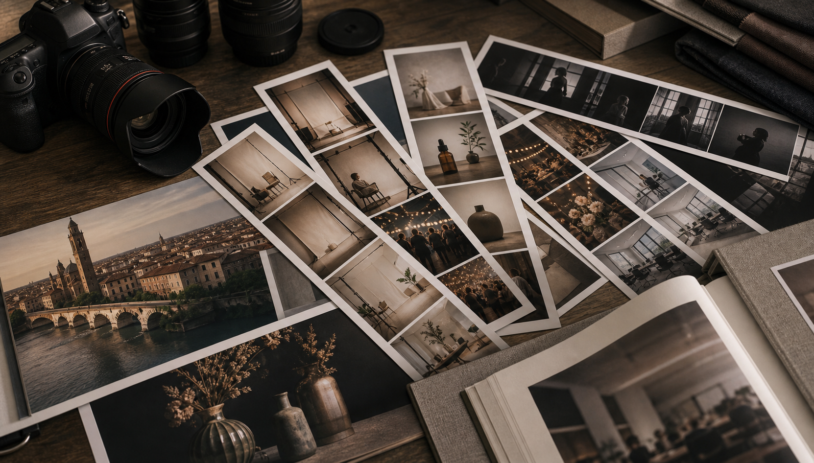 Set fotografico di Fotografia 360 a Verona con luci e attrezzatura